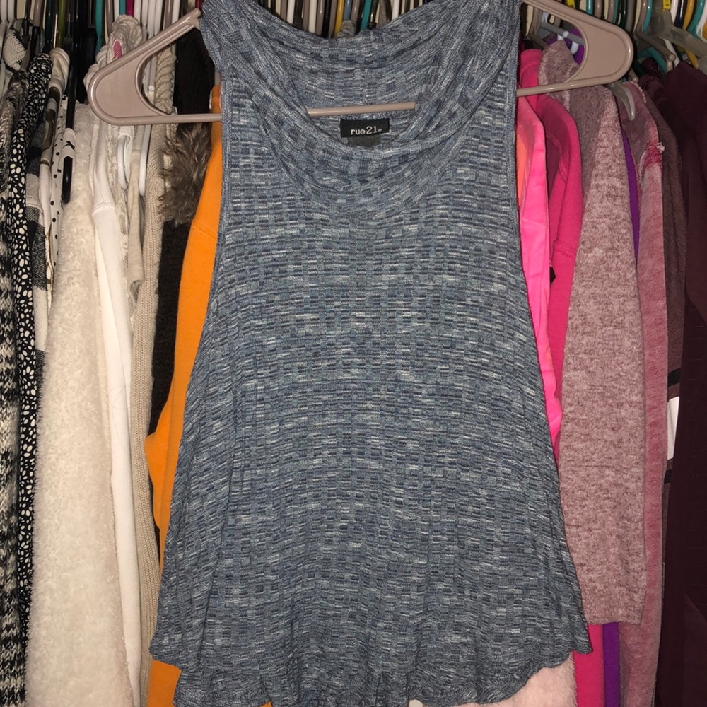 Denim Colored Top